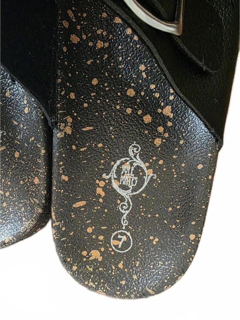 Sole Mates Black Buckle Slides Sandals Womens 7 Comfortable - Picture 11 of 12
